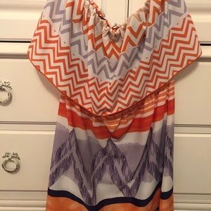 New purple and orange dress